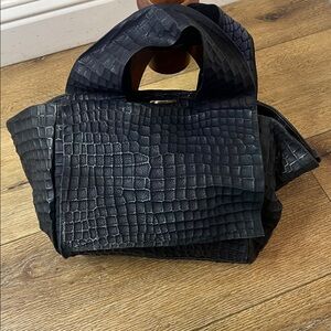 Daniella Lehavi Black & Navy Leather Handbag